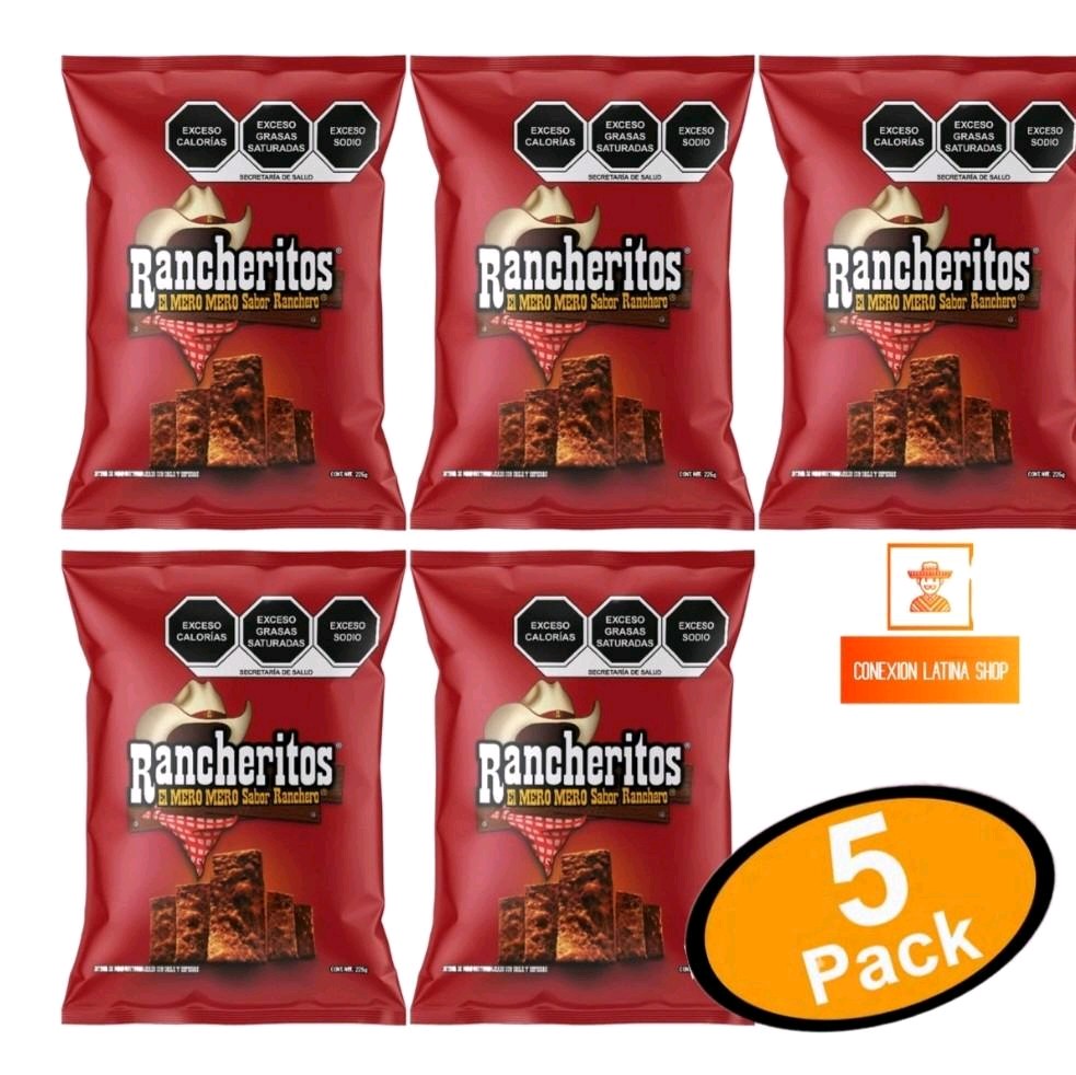 Rancheritos Chips--- 5 Paquetes Pequeños