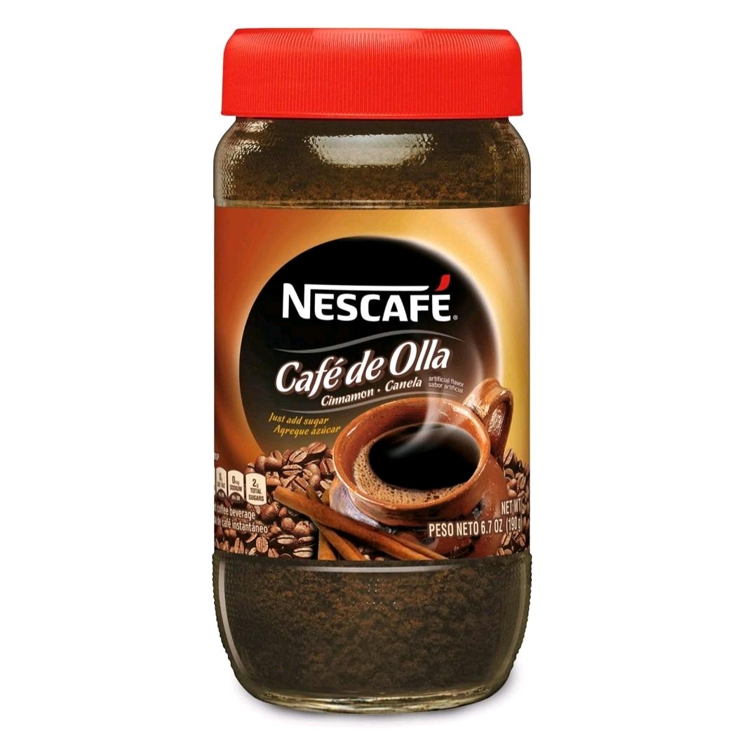 Nescafe Cafe de Olla Tapa Naranja con Panela y Canela 6.7oz