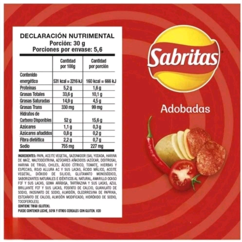 Papas Adobadas--- 5 Paquete Pequeñas