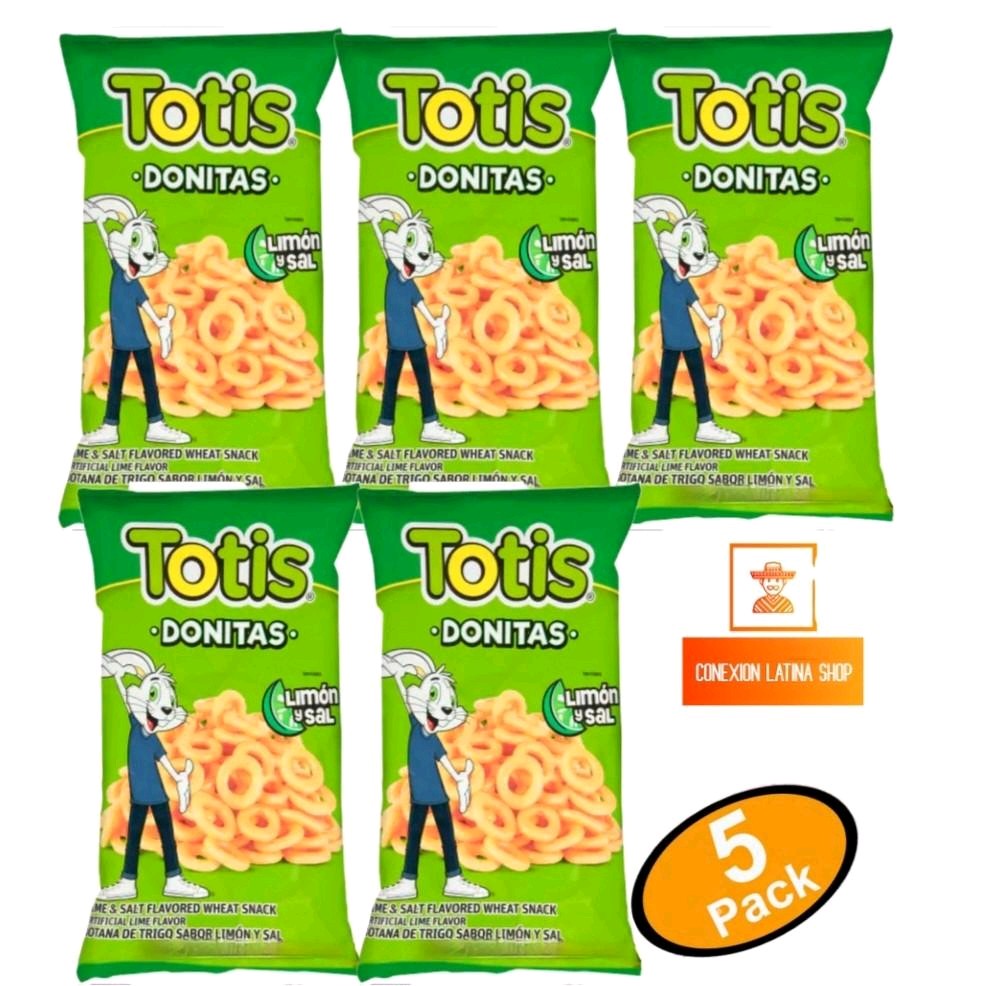 Totis Sal y Limon... 5 Paquetes Pequeños 1.76oz