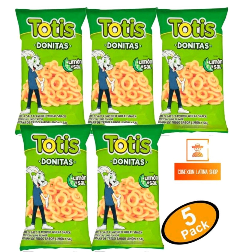 Totis Sal y Limon... 5 Paquetes Pequeños 1.76oz
