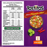 Tostitos Xtra Flaming Hot--5 Paquetes Pequeños