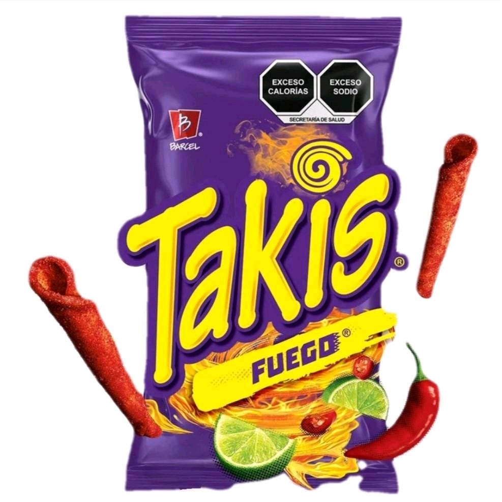 Takis Fuego Bolsa Pequeñas 3.5oz--- 5 Paquetes Pequeños