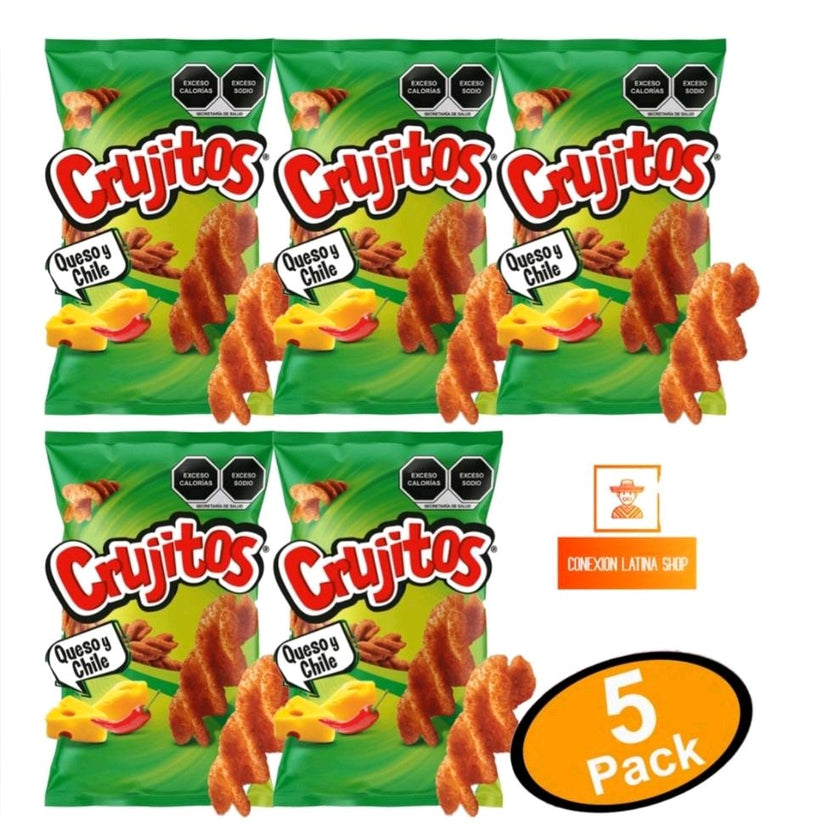 Crujitos Queso y Chile--- 5 Paquete Pequeños