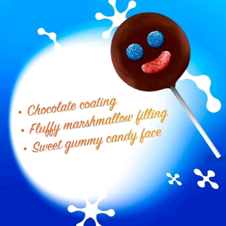 Mini Paleta Payaso Marshmellow com chocolate y gomis--15 unidades en caja