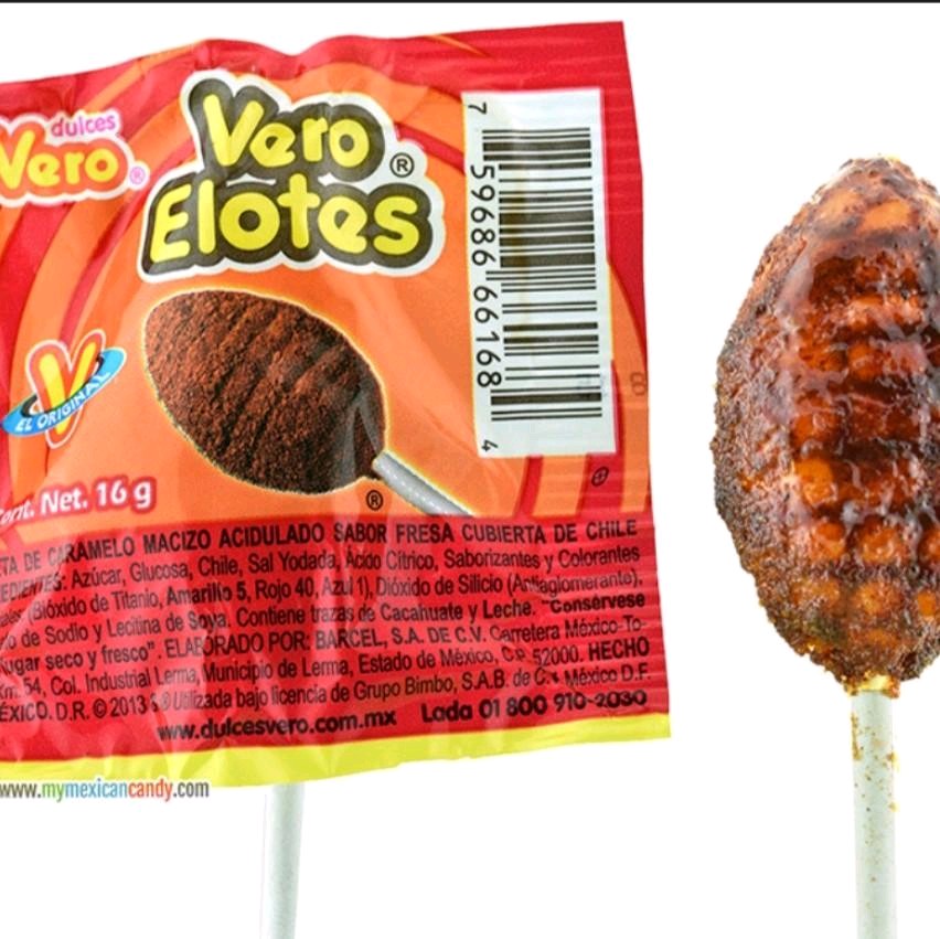 Vero Paleta Elote Chile-- 40pzas en bolsa