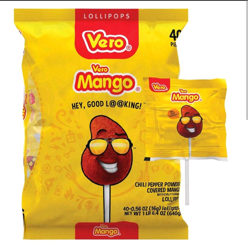 Vero Paleta Mango Chile.. 40 pzas en Bolsa