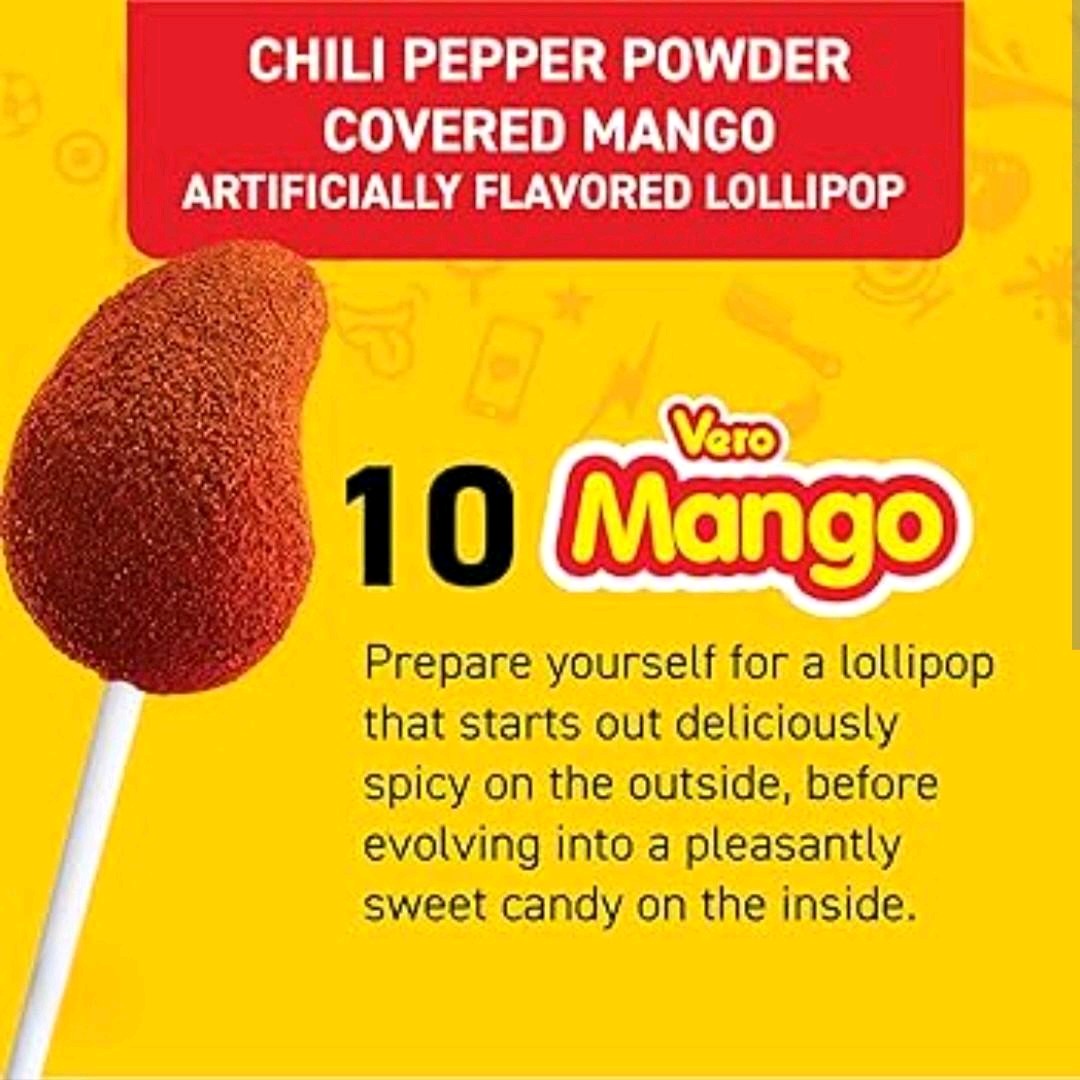 Vero Paleta Mango Chile.. 40 pzas en Bolsa