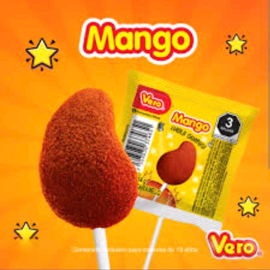 Vero Paleta Mango Chile.. 40 pzas en Bolsa