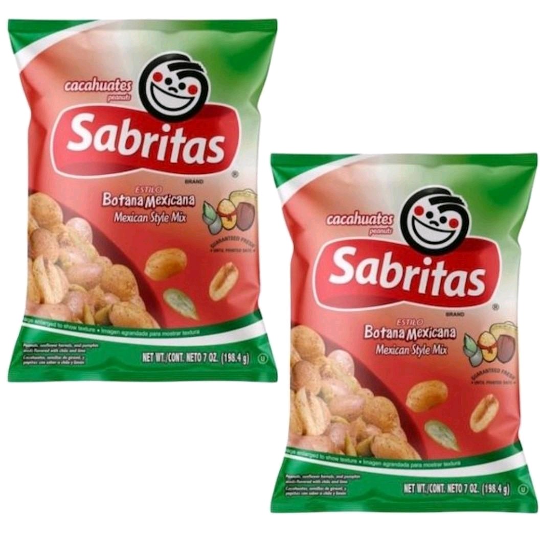 Cacahuate Sabrita Botanera Mexicana-- 2 Paquetes en caja