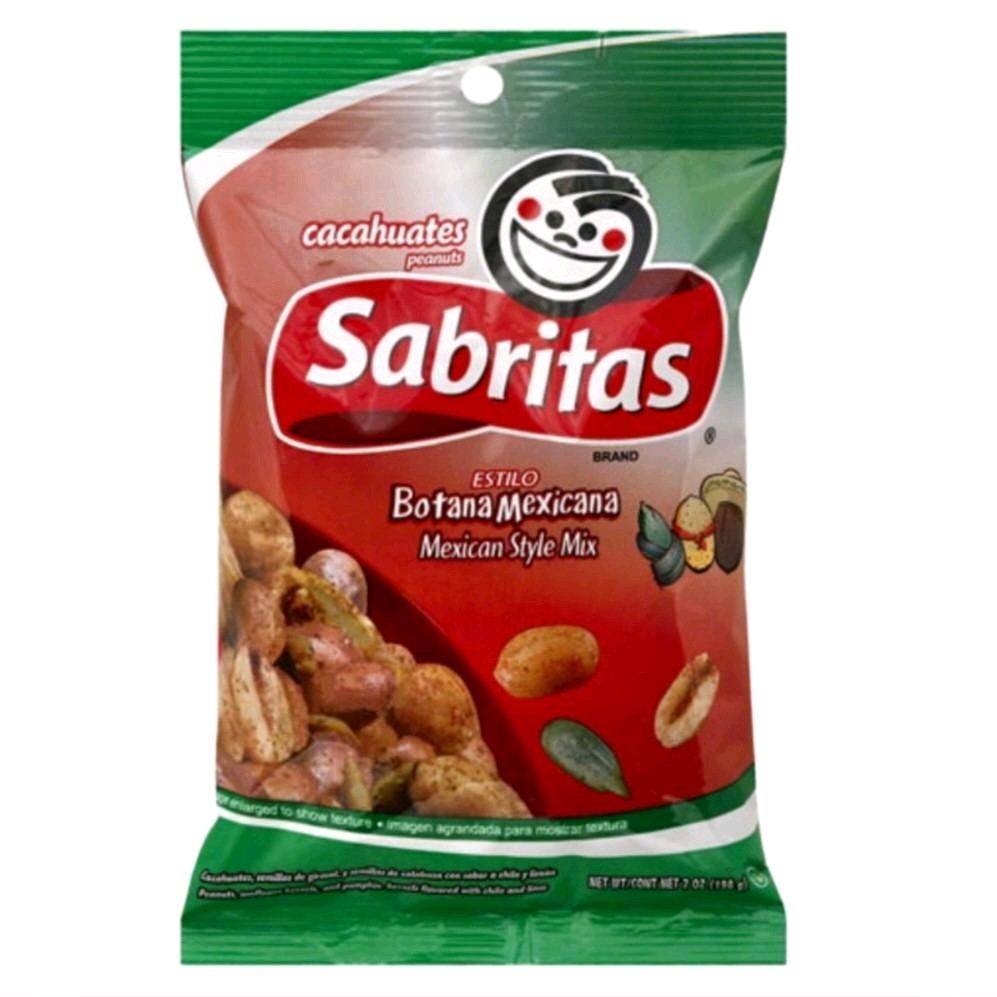 Cacahuate Sabrita Botanera Mexicana-- 2 Paquetes en caja