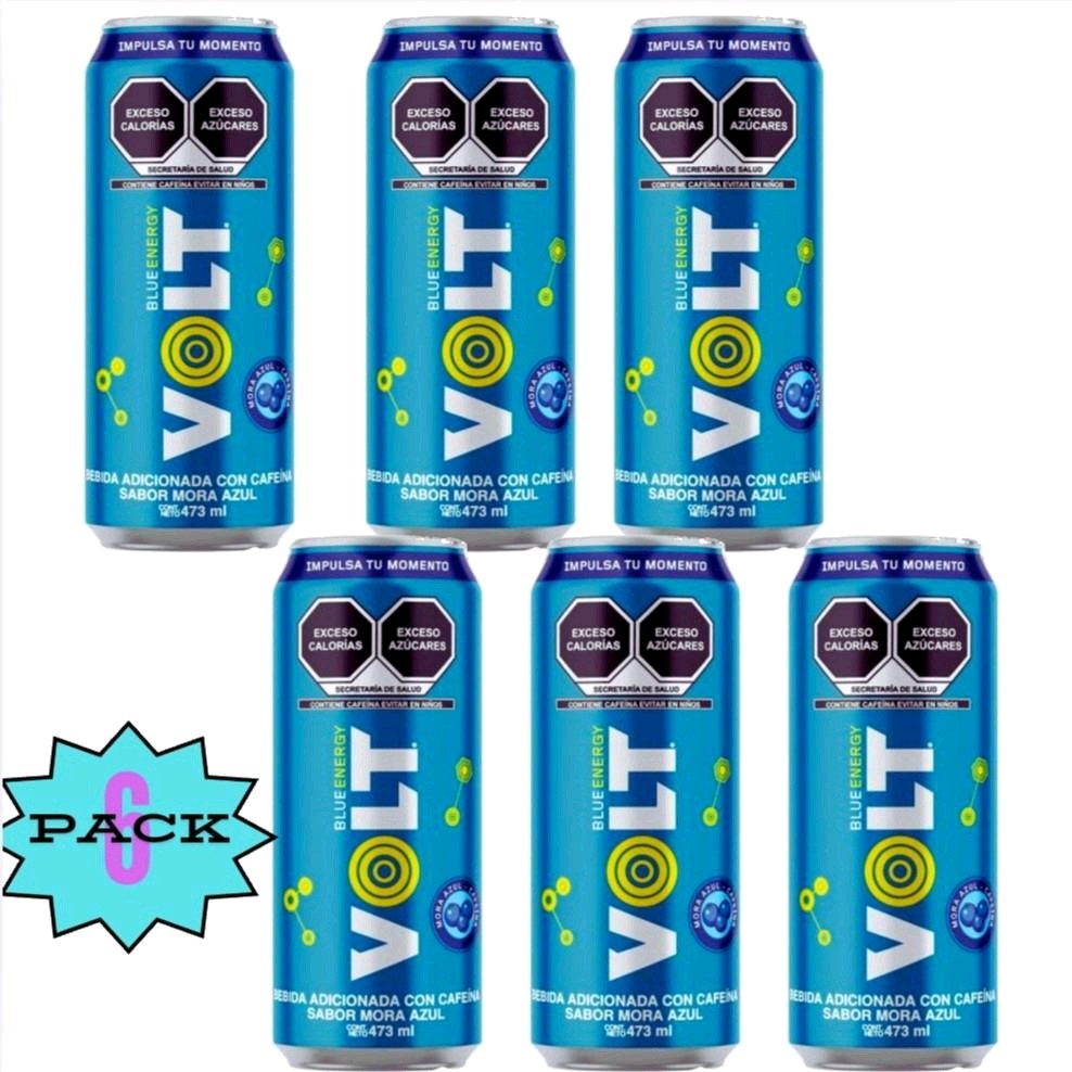 Volt Mora Azul Bebida Energizante--6 Pack