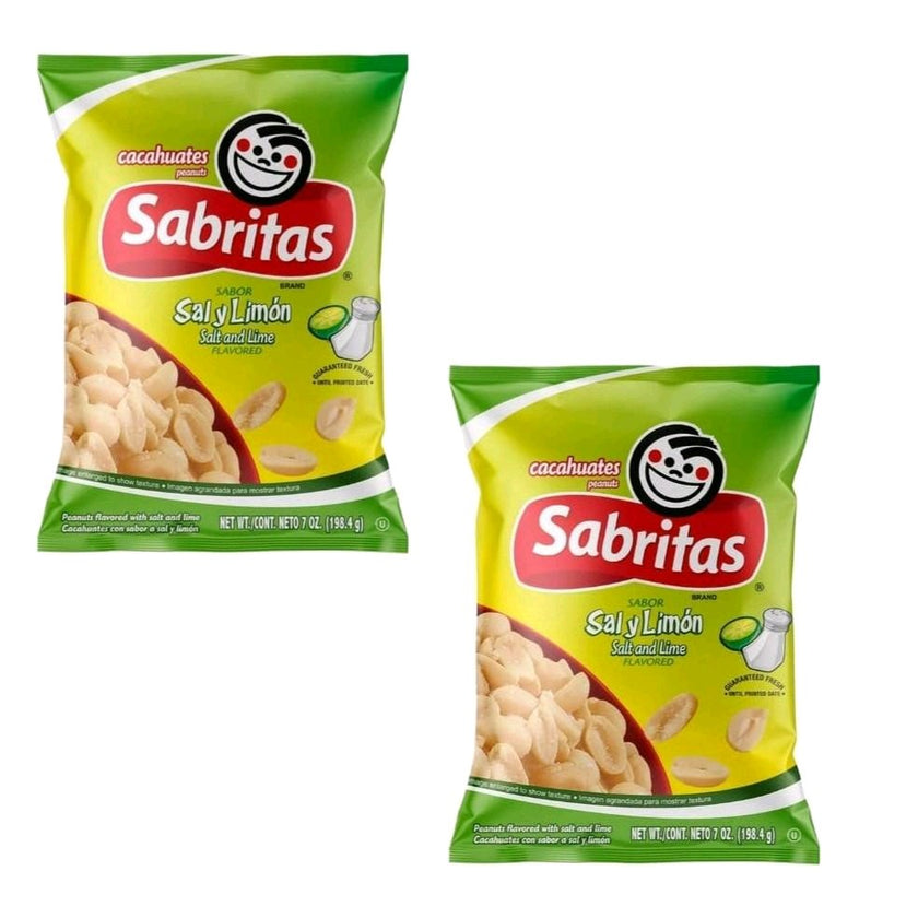 Cacahuate Sabritas Sal y Limon-- 2 Paquetes en caja