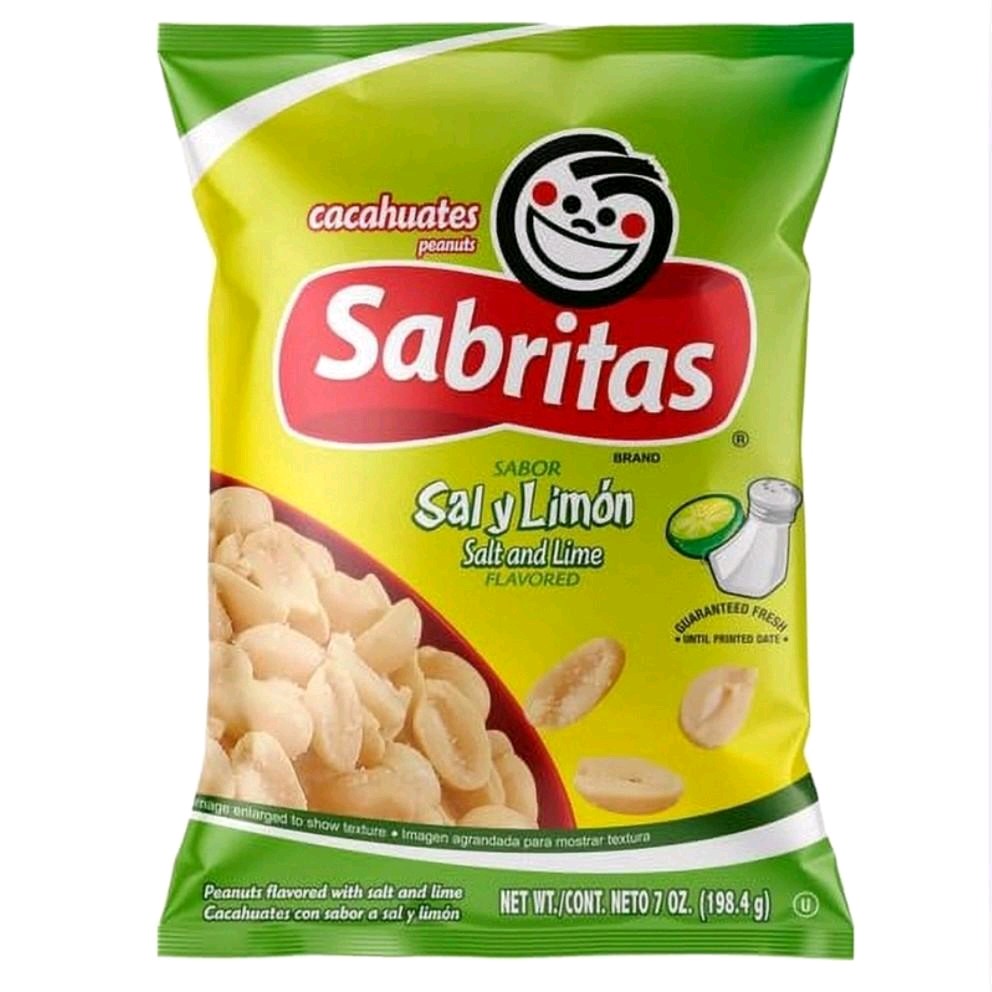 Cacahuate Sabritas Sal y Limon-- 2 Paquetes en caja