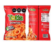 Totis Chile Limon--- 5 Paquetes 1.76oz