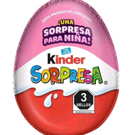Huevito Kinder Sorpresa Mex de Chocolate -- 12pzas Niña