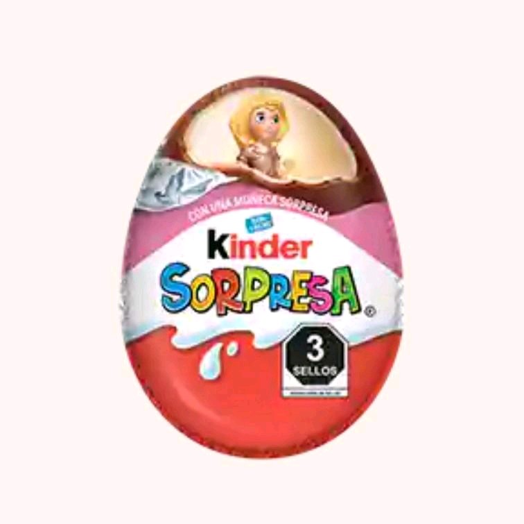 Huevito Kinder Sorpresa Mex de Chocolate -- 12pzas Niña