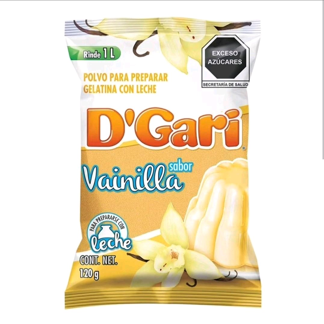 Gelatina D'gary sabor Vaninilla