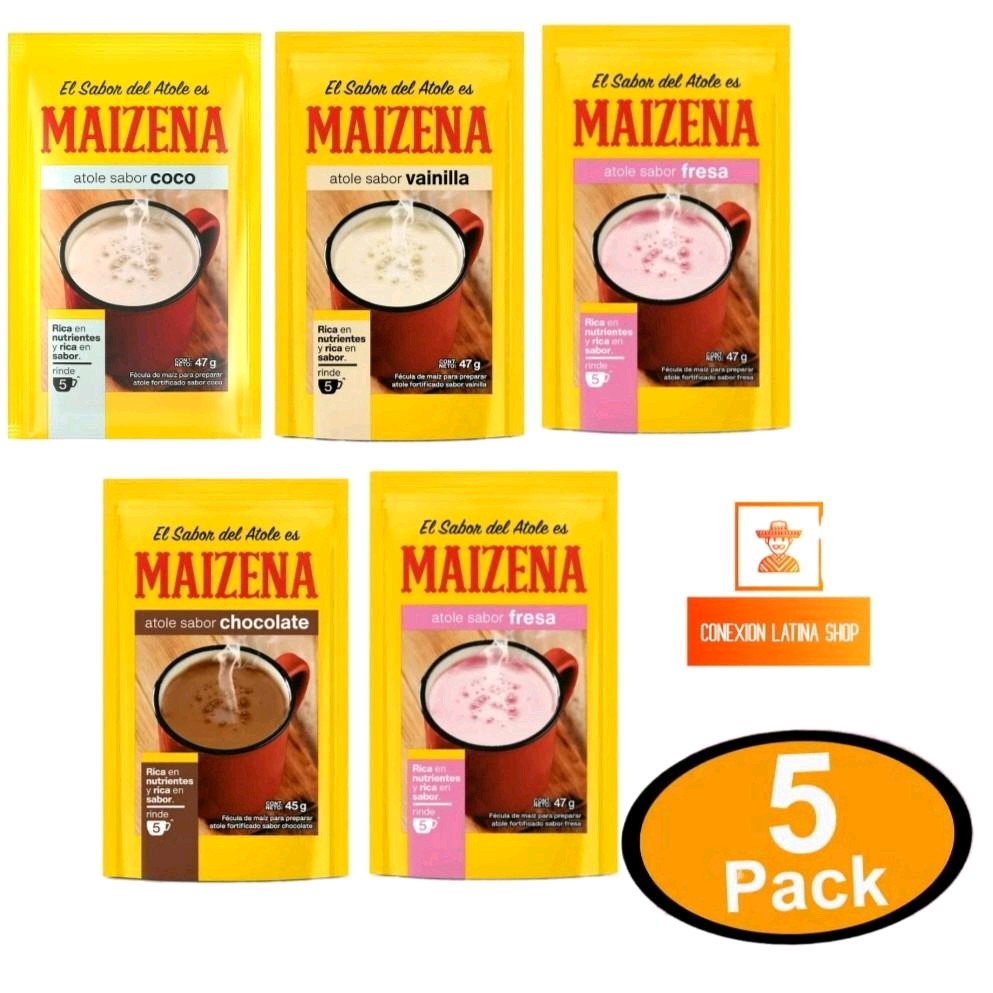 Maizena de Sabores ( fresa, Vainilla, Chocolate y Coco)-- 5 sabores