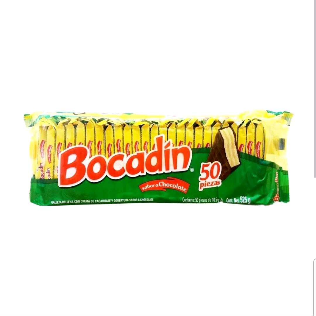 Bocadin galleta con chocolate 50pzas