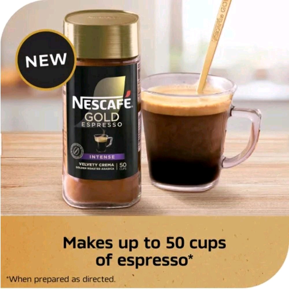 Nescafe Gold Espresso Intense 3.5oz--- Cafe Instantaneo