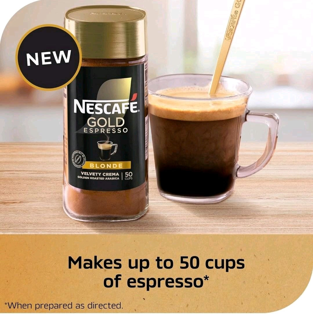 Nescafe Gold Blonde Velvety Crema--- cafe Instantaneo