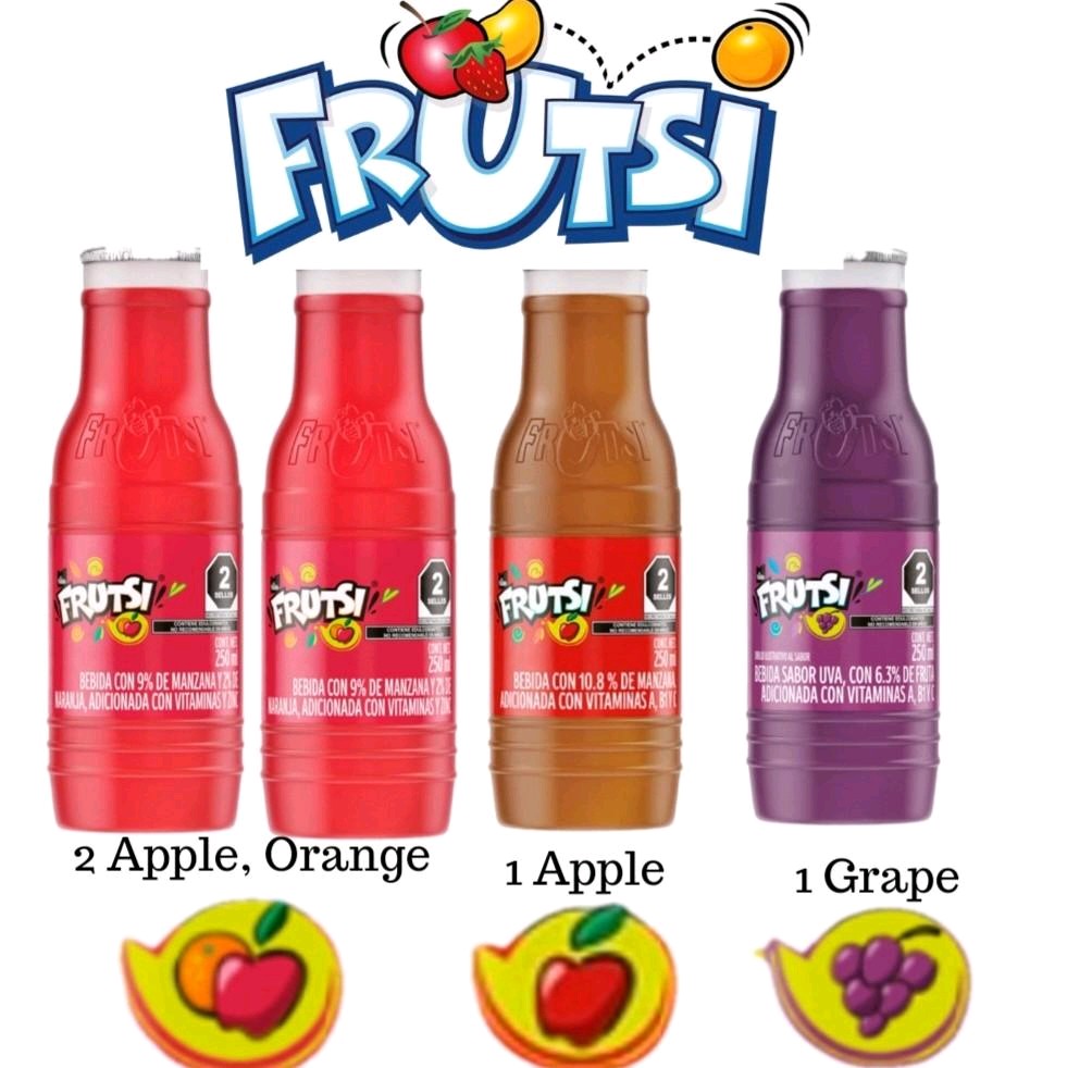 Frutsi Jugo de Sabores--- 4 sabores en caja 260ml