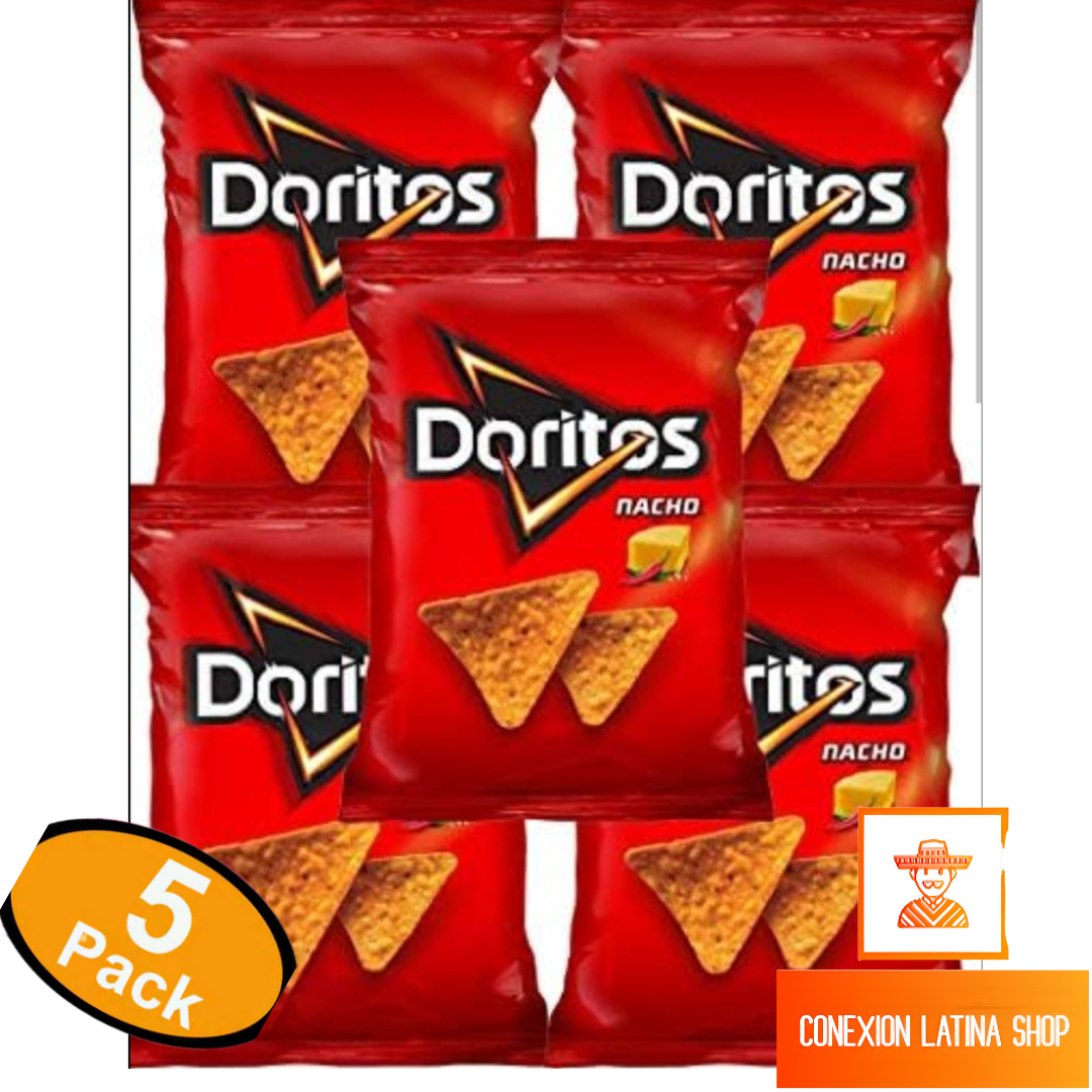 Doritos Nachos Mexicanos .. Bolsas Pequeñas.. 5 en la caja