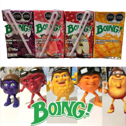 Beverage Boing Juice From Mexico 500ml 4 flavors 4Pack ( Apple, Mango, Grape, Guava) Fruit