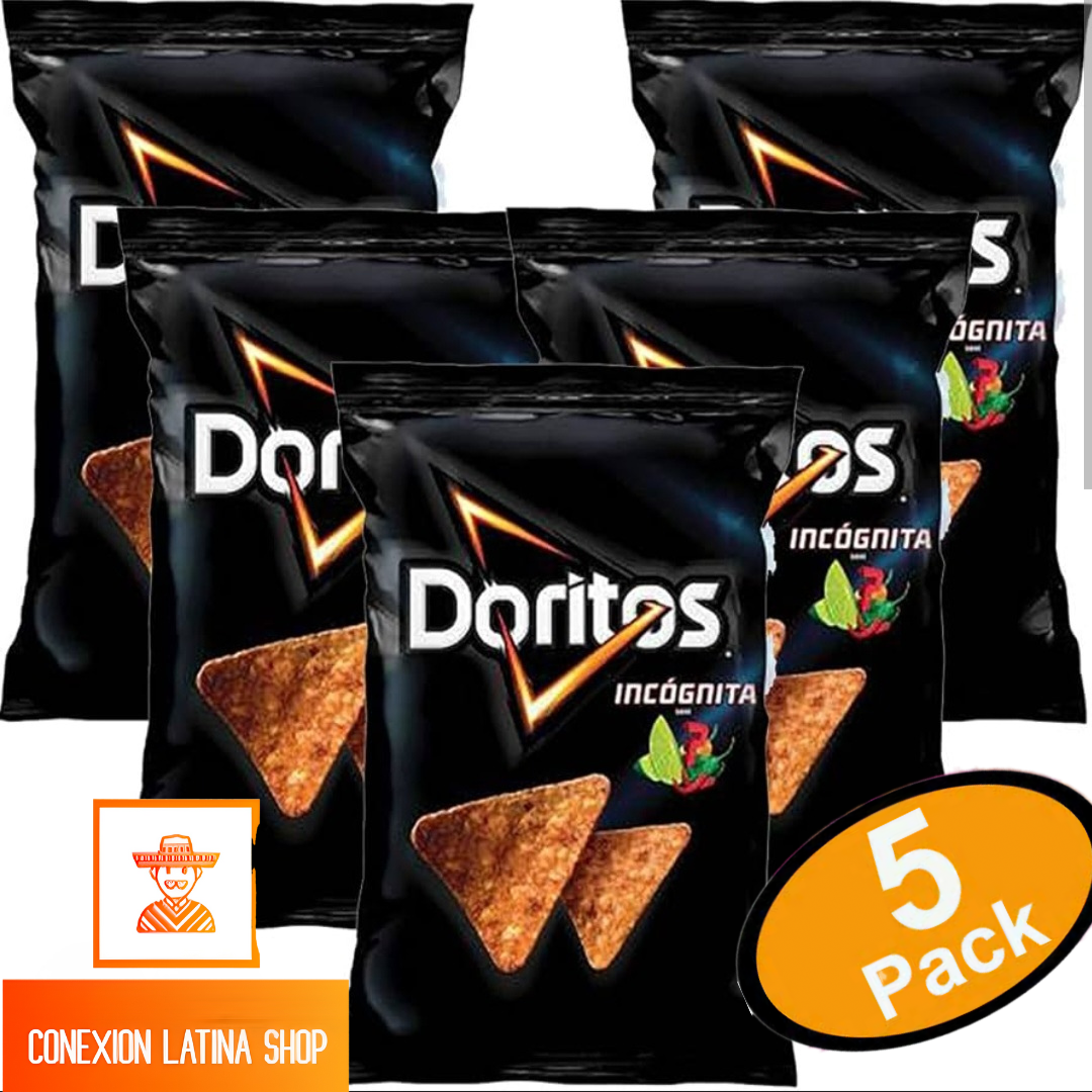 Doritos Incognita... Paquetes Pequeños... 5 Doritos en la caja