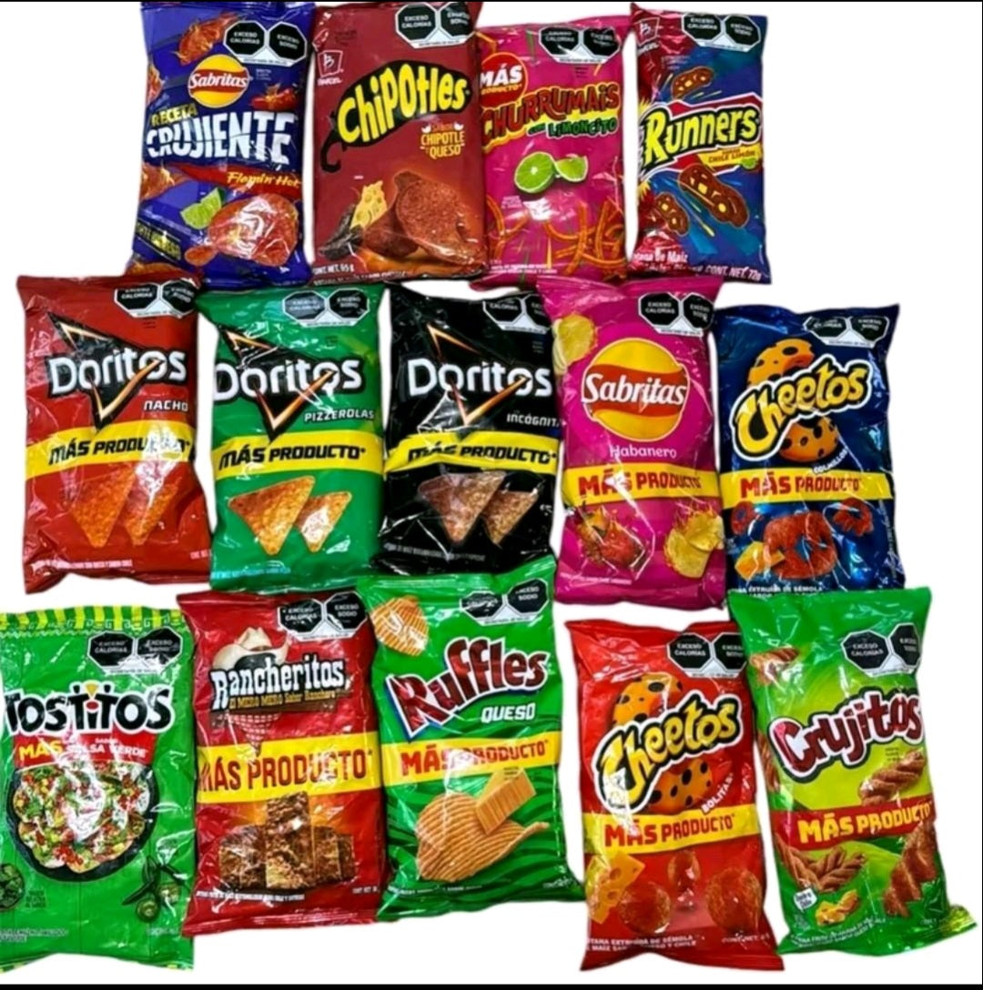 Sabritas Mix 12pzas Paquetes Pequeños