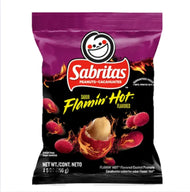 Combos Amantes al Cacahuate sabritas 5 sabores por caja ( Flaming Hot, Chile Limon, Sal y limon, Botanero y Japones)