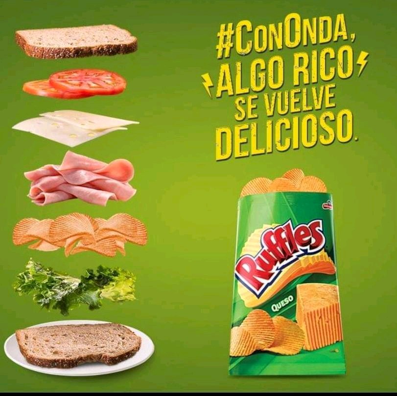 Ruffles Papas Queso.. 5 Paquetes Pequeños