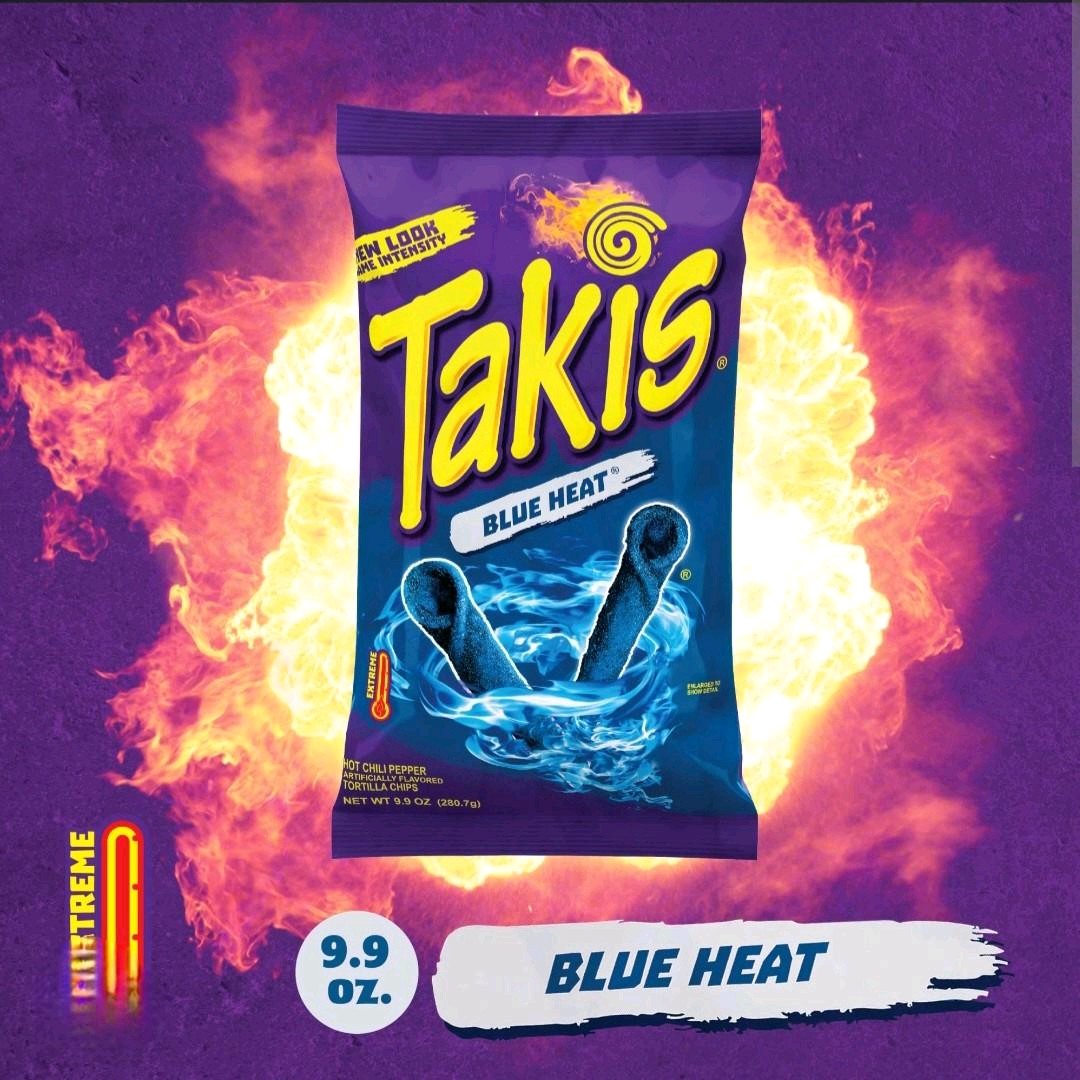 Takis Azul Chili-- 2 Paquetes Grandes
