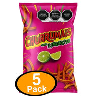 Churrumaiz Chips Chili Limon--- 5 Paquetes Pequeños