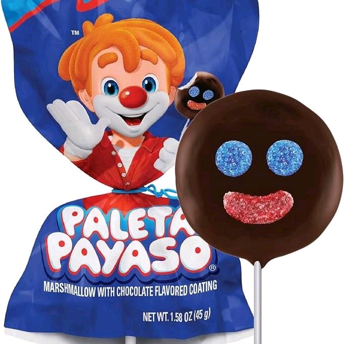 Paleta Payaso Chocolate, Marshmellow y Gomis-- 1 Caja con 10 Paletas