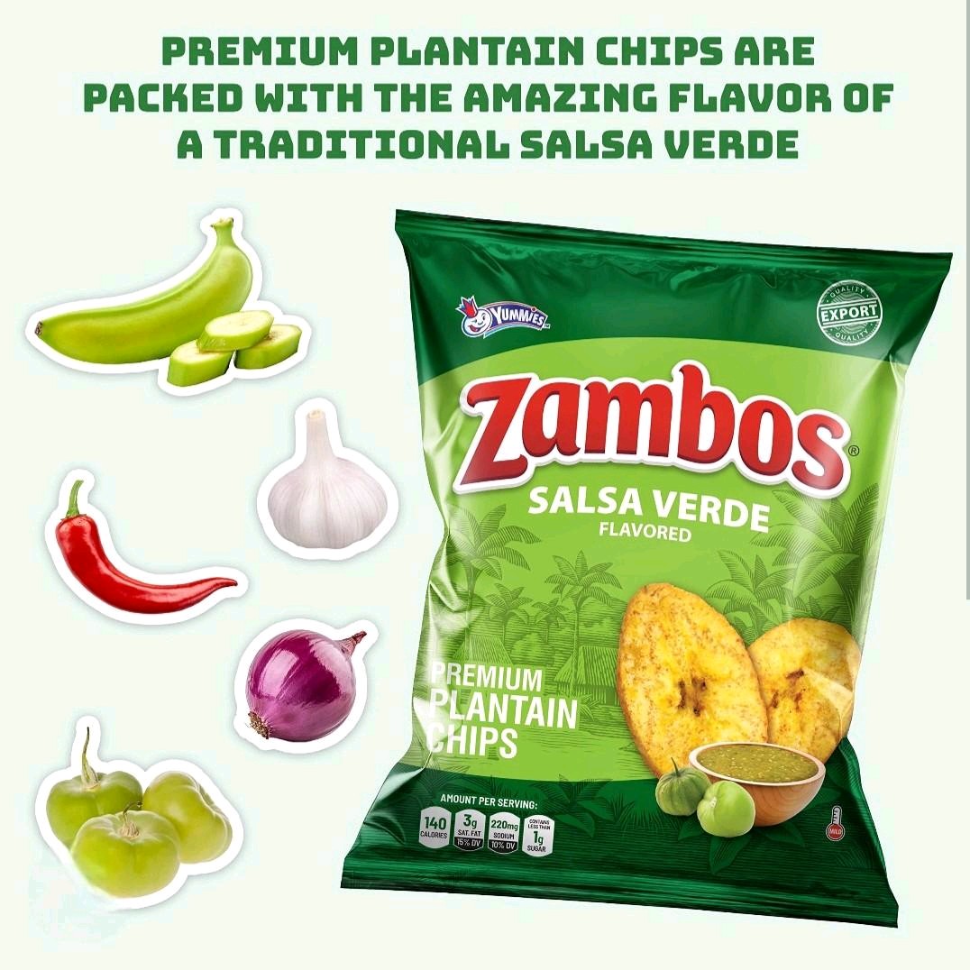 Zambos Salsa Verde-- Platanitos Chips