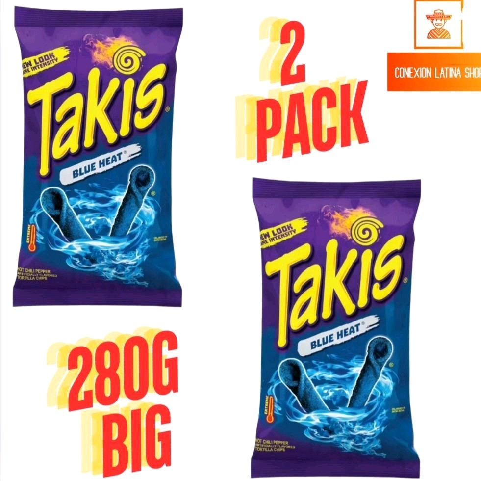 Takis Azul Chili-- 2 Paquetes Grandes