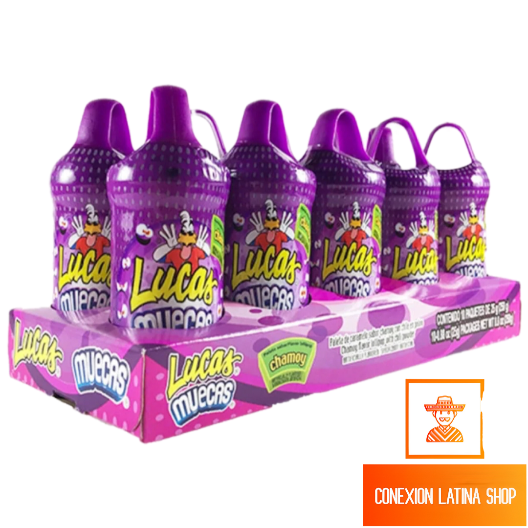 Lucas Muecas Chamoy Caramelizado con Polvo de Chile 10 Lucas en paquete