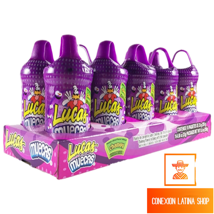Lucas Muecas Chamoy Caramelizado con Polvo de Chile 10 Lucas en paquete