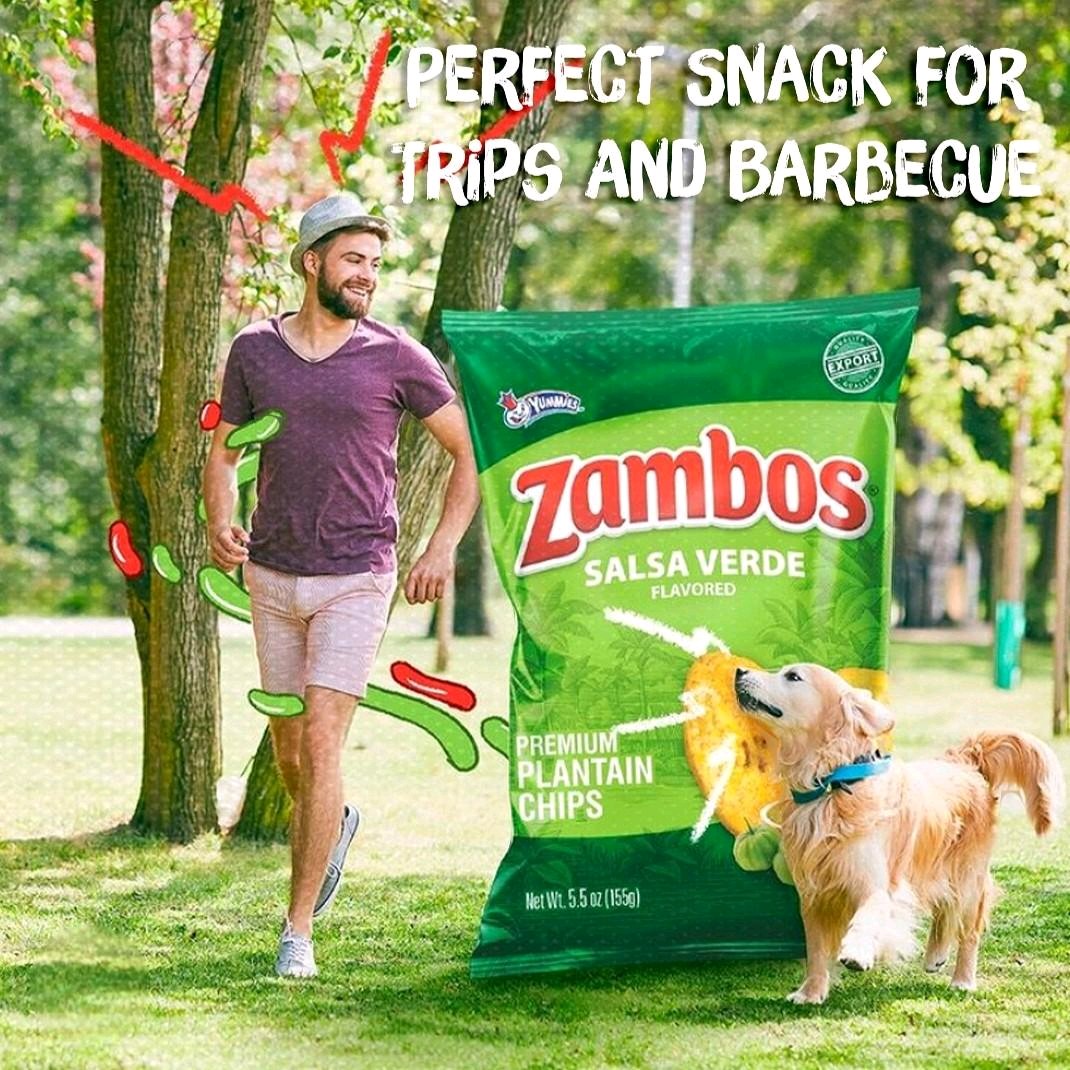 Zambos Salsa Verde-- Platanitos Chips