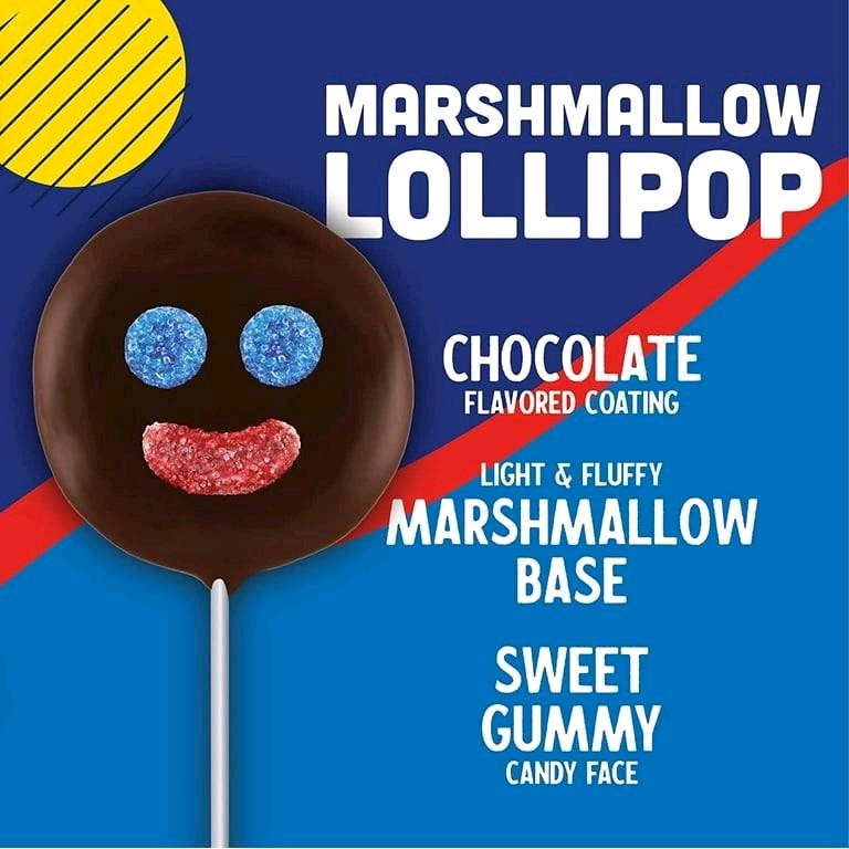 Paleta Payaso Chocolate, Marshmellow y Gomis-- 1 Caja con 10 Paletas